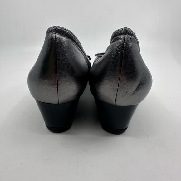 Cole Haan Nike Air Pumps Metallic Silver/Gray Womens Size 9 Work Office Formals - Picture 7 of 9